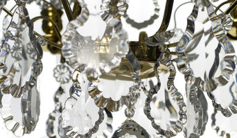 Barockkrona med lövprismor, bottenkula