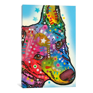 "Aussie Sheep Dog" by Dean Russo, 12x8x0.75", 18x12x1.5" - Contemporary