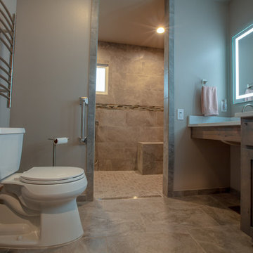 ADA accessible roll-in shower