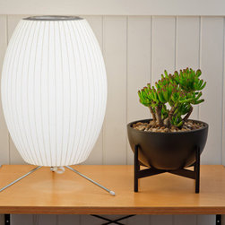Case Study Tabletop Bowl Planter with Metal Stand - Indoor Pots And Planters