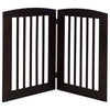 Ruffluv 2 Panel Expansion Pet Gate, Large 36", Cappuccino