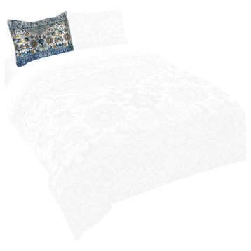 Laural Home Royal Blue Bohemian Tapestry Standard Pillow Sham, 20"x30"