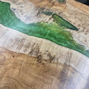 Emerald Spalted Maple Table