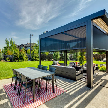 Freestanding Adjustable StruXure Pergola with LED Lighting