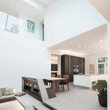Atrium with Glass Roof Skylight