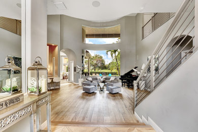 Inspiration for a contemporary family room remodel in Miami