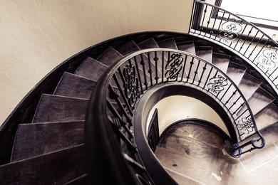 Tuscan staircase photo in Houston