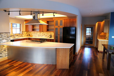 Example of a trendy kitchen design in Denver