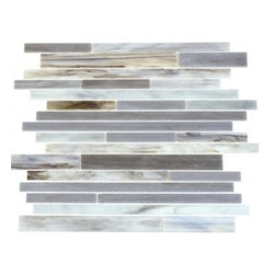 Bestview Glass Mosaic Random Strip Antique Ice 200640 - Tile