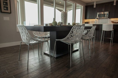 Example of a trendy living room design in Vancouver