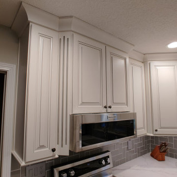 Kitchen Remodel Geneseo, IL Koch Ivory Smoke Fog MSI Calacatta Laza Quartz