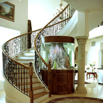 Large Cylinder with Banyan Tree Trunk Insert