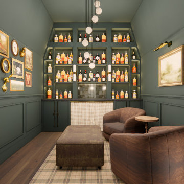 Whimsical Art Deco Bourbon Lounge