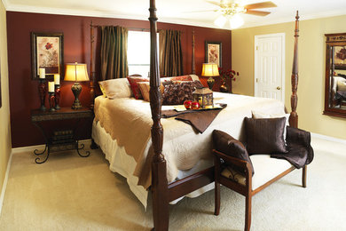 Inspiration for an eclectic master bedroom remodel in Other