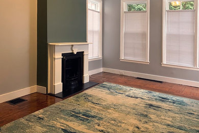 Transitional living room photo in New York