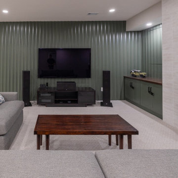 Family-Friendly Basement Remodel with Custom Features