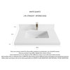 Malibu 30 Single Sink Bath Vanity in Navy Blue 2" White Quartz