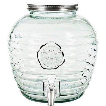 270.5 ounce Bee-My Recycled Glass Beverage Dispenser