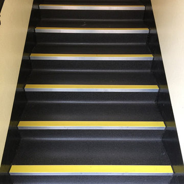 Rubber Flooring with Nosings to Workplace Stairs