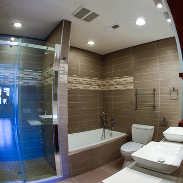 White reflective and water proof shower ceiling