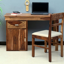 Cabinda Solid Wood Writing Study Table - Nursery Furniture