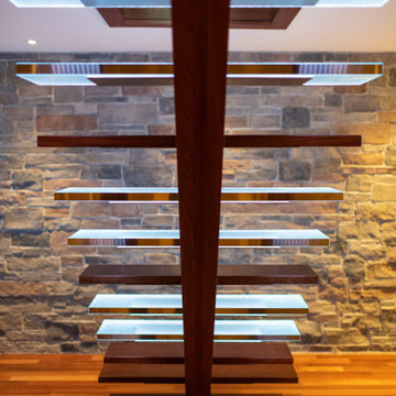 Residential glass stair treads