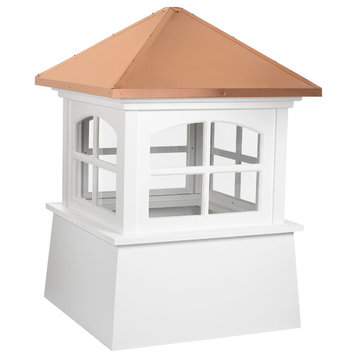 Huntington Vinyl Cupola With Copper Roof, 42"x58"