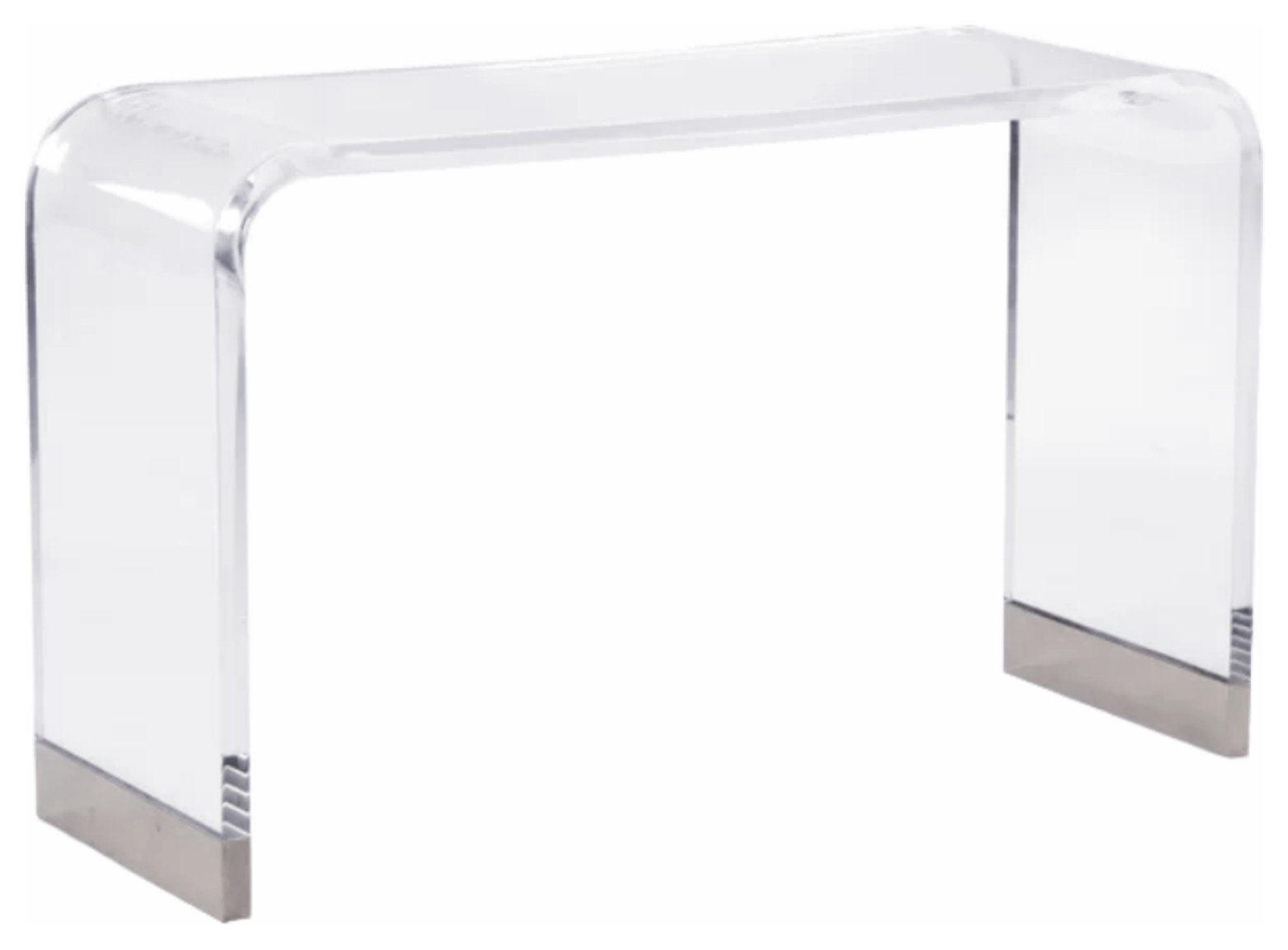 Acrylic Silver Console Table - Contemporary - Console Tables - by AFB ...