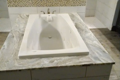 オースティンにあるトランジショナルスタイルのおしゃれな浴室の写真