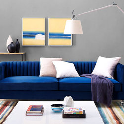 Aviator Sofa in Blue by TOV Furniture - Sofas