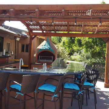 San Diego Outdoor Kitchen with Churrasco Barbecue