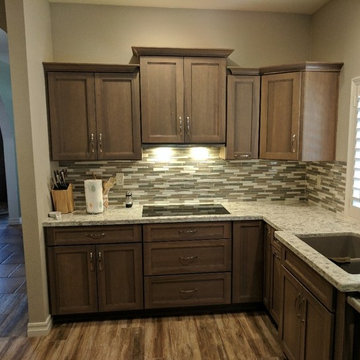 Kitchen Remodel in Oatmeal Slate Color Scheme