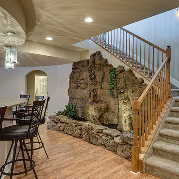Basement Water Fountain & Stairs