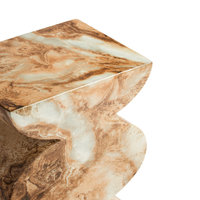 Studio London Trudi Faux Marble Effect Stool and End Table for Modern Home