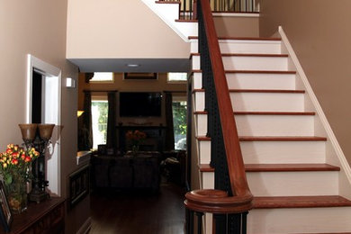Inspiration for a timeless staircase remodel in Philadelphia