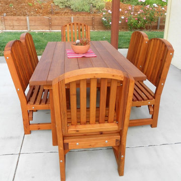 San Francisco Redwood Patio Table