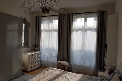 Idée de décoration pour une chambre tradition.