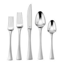Elite Aveline Collection 20-Piece Flatware Set in Silver - Flatware And Silverware Sets