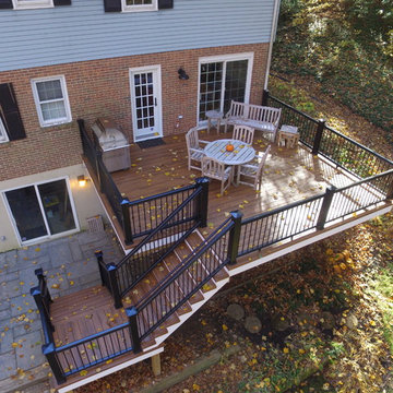 Zuri Deck (Walnut) With Timbertech Radiance Rail
