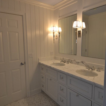 Statuary Marble and Waterworks Bathroom Remodel