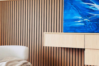 Design ideas for a transitional home design in Perth.