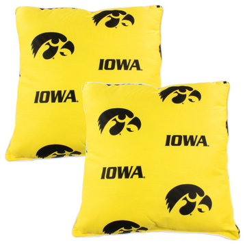 Iowa Hawkeyes 16"x16" Decorative Pillow, Includes 2 Decorative Pillows