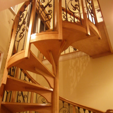 Spiral Stair in Hard Maple