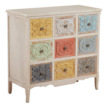 Powell Furniture Molly Chest in White and Colored