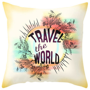 Travel The World Pillow Cover