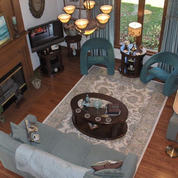 Cozy Family Room Makeover by the Lake