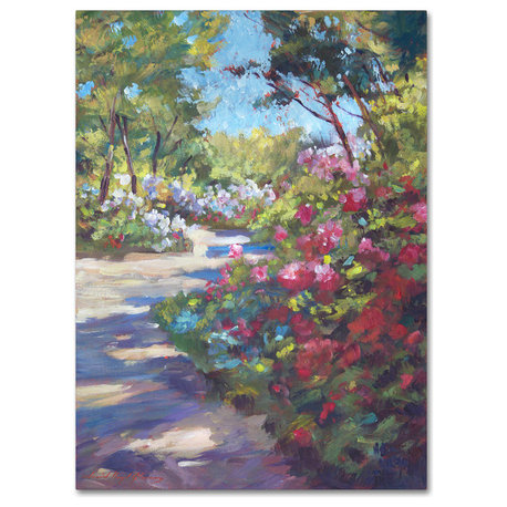 David Lloyd Glover 'Arboretum Garden Path' Canvas Art, 24"x32"