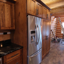 Coe Hill, Ontario   Rustic Wormy Ash Cottage Kitchen - Products