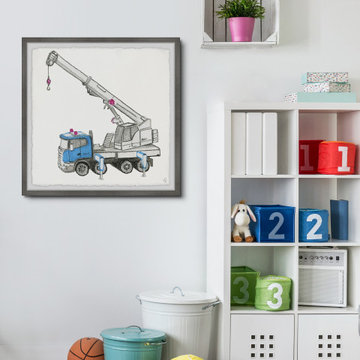 "Tow Truck" Framed Painting Print