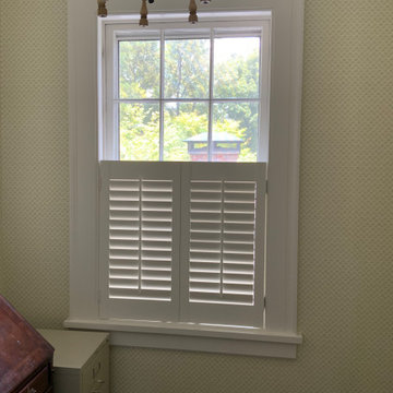 Interior raised panel shutters in Buckhead